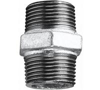 GALVANISED MALLEABLE Iron BSP Hexagon Nipple Equal 1" (ONE INCH)