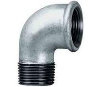 GALVANISED MALLEABLE IRON MF MXF MALE FEMALE ELBOW 1"(ONE INCH)