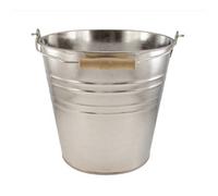 Galvanised Metal Bucket Strong Steel Wooden Handle Water Coal Fire Garden 10L