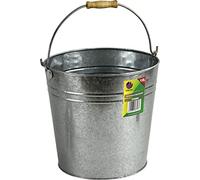 Galvanised Metal Bucket with Handle (12L Metal Bucket)