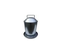 GALVANISED METAL CHICKEN DRINKER WATER DISPENSER 1 GALLON HEN POULTRY MADE IN UK