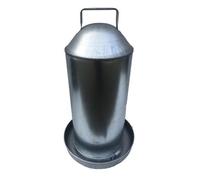 GALVANISED METAL CHICKEN DRINKER WATER DISPENSER 3 GALLON HEN POULTRY MADE IN UK