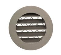 Galvanised Metal Circular 125mm / 5 Inch Weather Louvre Air Vent Grille With Insect Screen By I-Sells