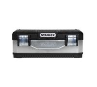Galvanised Metal Toolbox Stanley Silver One Size