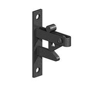 GALVANISED or Black Self Locking Gate Catch/Auto Close Field Farm Lock Latch (Black (Epoxy Black Coating))