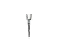 Galvanised Screw in Fence Post Spike Holder Support Base with Square Bracket 90mm x 685mm