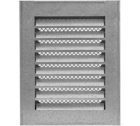 Galvanised Steel Air Vent Grille 150mm X 200mm With Frame And Metal Fly Screen