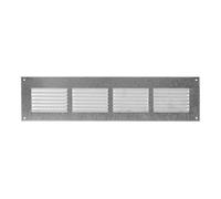 Galvanised Steel Air Vent Grille 400mm x 100mm Fly Screen Flat Louvre Duct Cover