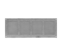 Galvanised Steel Air Vent Grille 400mm x 150mm Fly Screen Flat Louvre Duct Cover