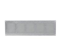 Galvanised Steel Air Vent Grille 500mm x 150mm Fly Screen Flat Louvre Duct Cover