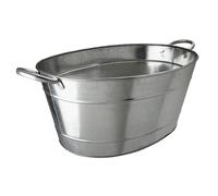 Galvanised Steel Beverage Tub 25L - Beer Ice Bucket Drink Cooler for Bars Hotels