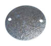 Galvanised Steel Box Lid 68mm - Fits 20mm & 25mm Conduit Boxes - Circular Lid for Conduit Box (Pack of 5)