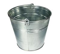 Galvanised Steel Bucket, 5L Capacity, 23cm Diameter, Metal Handle