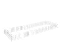 vidaXL Gabion Raised Bed Galvanised Steel 600x100x20 cm