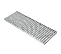 Galvanised Steel Grating Drain Strainers - Heavy-Duty Outdoor Rectangular Sewer Cover Grates for Garage Channel Trench Drainage - Rainwater Grate, Floor Drain Sewer Grille