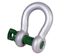 Galvanised Steel Green Pin 1Ton Wll Pin Bow Safety Lifting Shackle With Screw Pin
