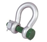 Galvanised Steel Green Pin 4.75Ton Wll Pin Bow Safety Lifting Shackle With Safety Pin
