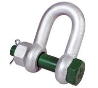 Galvanised Steel Green Pin 4.75Ton Wll Pin Dee / D Safety Lifting Shackle With Safety Pin