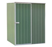 Dellonda Galvanised Steel Metal Garden/Outdoor/Storage Shed, 5FT x 5FT, Pent Style Roof ? Green - DG114, Green