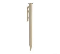 Galvanised Steel Tent Pegs 20cm Rust Proof Outdoor(Khaki) | Hard ground penetration, high tensile steel, wind resistant, fits soil, compacted earth