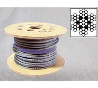 Galvanised Steel Wire Rope Cable 6MM 7x7 (100M Reel 7 x 7 Rigging Marine)