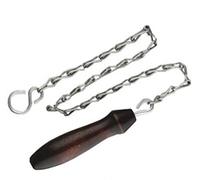 Galvanised Toilet Chain & Mahogany Pull