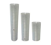 Galvanised Welded Wire Mesh Garden Pet Dog Cat Bird Aviary Rabbit Hutch Fencing Available 2FT, 3FT, 4FT Widths/Heights. 5m or 25m Rolls (4FT 1/2" x 1" 1.0mm 25m)