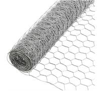 Galvanised Wire Netting Chicken Rabbit Poultry Pet Pens Runs Cages Fencing Net (1050mm x 50m (31mm holes) 1mm / 19g thickness))