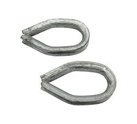 Galvanised Wire Rope Reeving Thimble 26MM X2 (Eyelet Cable Loop Rope Marine)