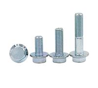 Galvanized 8.8 Steel Hexagon Flange Bolts Heavy Series M5 M6 M8 M10 M12 (200,M5 x 0.8 x 40mm)