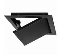 Galvanized Aluminum Recessed Access Hatch Cover 9x10in Indoor/Outdoor Wall/Ceiling Door Panel for Water Shut/Duct Systems Durable Black Access Door
