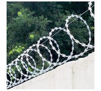 Galvanized Barbed Wire Roll for Fencing Security Barrier Anti Theft Solution Alternative to Wire & Concertina Wire Perfect for Farms & Properties