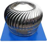 Galvanized Bearing Rotating Chimney Cowl Cap - Effective and Waterproof Round Ventilator Exhaust Ventilation Cap for Flue (Dia. 300mm) - Reliable and Efficient