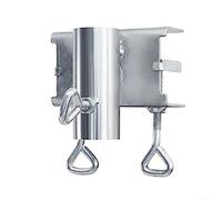 Galvanized Cast Iron Adjustable Balcony Umbrella Holder Clamp, Secure Parasol Bracket for Garden and Patio Railings Supporting Sun Umbrellas