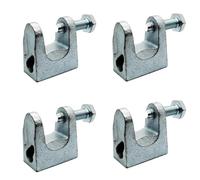 Galvanized Cast Iron Beam Clamp, Malleable Cast Iron C-Clamp, Clip Adjustable Threaded Screw Bracket For Construction Welding Carpentry Electrical Conduit Suspension(4pcs) (35mm)