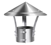 Galvanized Chimney Cap - Weatherproof Protector for Exhaust Pipes and Metal Roofs, Rain and Snow Resistant