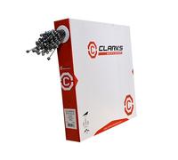 Clarks Universal Galvanised Brake Wire - Pack of 100 Steel Inner Brake Wire Kit and All Fittings for MTB, Hybrid & Road Bikes