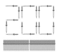 Galvanized Concrete Nails, Horn Nails, DIY Horn Nails, Concrete Nails, Double Headed Sheep Horn Nails Set without Trace ,Strong Carbon Steel Nail Set an