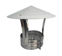 Galvanized Cone Top Chimney Cap Durable Metal Rain Cover for Fireplace Flue Effectively Prevents Rain Damage and Wildlife Intrusion Ideal Chimney Protector