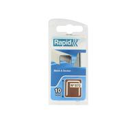 Galvanized flat wire staples n 970/10 mm - 896 pieces - Blister - RAPID-ISABERG - 40109551