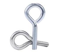 Galvanized Goat Eye Hook Sheep Eye Screw M3-M12 304 Stainless Steel(M6x50(5pcs) zinc)