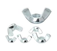 Galvanized Hand Tighten Butterfly Ingot Wing Nuts(M3 (10Pcs))