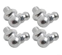 Galvanized Iron 90 Degree Grease Nipple Fitting, Pack of 4, Reliable Lubrication