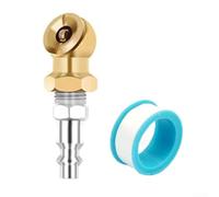 Galvanized Iron Ball Inflator Nozzle 1/4 NPT - Air Clamp Kit for Tyre Inflation on Cars Bikes Trucks - High Pressure Pump Head Connector(1set)