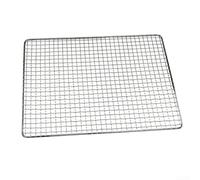 Galvanized Iron BBQ Grill Grate Replacement for Fish Meat Vegetables - Sturdy Square Grid for Charcoal Gas Kettle Grills - Rust Resistant Outdoor Camping Barbecue Cooking Rack 50x38cm(50 * 35cm)