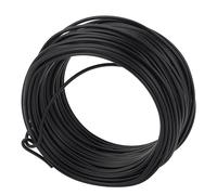 Galvanized Iron Binding Wire, Soft Round Mouth Metal Binding Wire High Stretchability for PVC (Black)