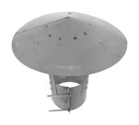 Galvanized Iron Cone Top Chimney Cap for Vent Pipes | Silver Finish, Downdraft Reduction, Wide Compatibility for Chimneys and Outdoor Fireplace Venting