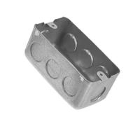Galvanized Irons Electrical Outlet Box for US Standard Applications Anti Rusts Coating and 81mm Hole Accuracy Wall Mount Box
