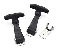Galvanized Latches Buckle Holder Internal Button Hook Rubber Elastic Vehicle Absorption Engine Cover Hasp 1Pcs(Big SUS304)