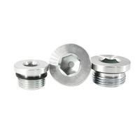Galvanized M5 M6 M8 M10 M12 M14-M36 Metric Male Thread Hex Socket ED End Cap Rubber Sealing Ring Flange Pipe Fitting(M12x1.75 5PCS)